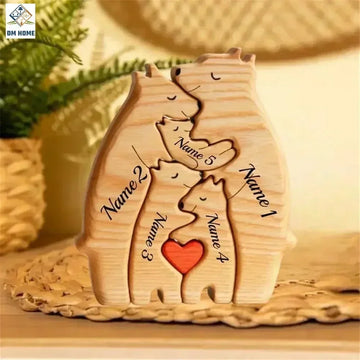 Wooden Bears Family