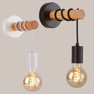Wooden Wall Lamp