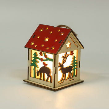 Christmas Luminous Wooden House