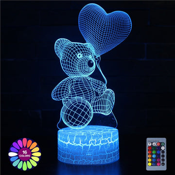 3D Love Bear Table Lamp