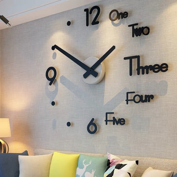 3D Sticker Wall Clock