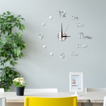 3D Sticker Wall Clock