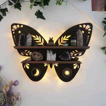 Butterfly Wooden Wall Storage