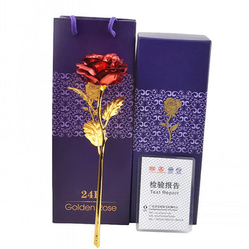 Personalized Gold Foil Rose